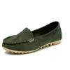 Zapatos Planos de Tacón Bajo con Hebilla Metálica, Punta Redonda, Boca Baja 2023, Zapatos Planos para Mujer, Mocasines de Estudiante, Casuales y Cómodos
