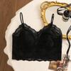 2536 # Sutiã Leve de Renda com Orelhas de Coelho, Fino e Respirável, Suporte Suave, Alto Valor Estético, Versátil, Lindo Design nas Costas para Mulheres