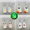 Aretes de Halloween Fantasma Luminoso 3D Calabaza Dulce de Maíz Colgante Collar Joyería de Halloween