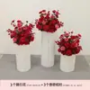 Ceremonia de Entrega de Coche Ventana Decoración de Boda Columna de Flores Arte Floral Tienda 4s Soporte de PVC de Bienvenida Columna de Papel Adornos de Decoración