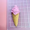 Acessórios de Resina para Sorvete de Comida e Brinquedo de Simulação Média DIY Feito à Mão Capa de Celular Grampo de Cabelo Adesivo de Geladeira Chaveiro Carro