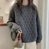 Sudadera de Algodón Acolchada para Mujer Otoño e Invierno 2025 Talla Grande Gordita mm Estilo Holgado Perezoso Top Engrosado Cálido