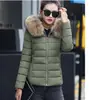 2025 Ropa Nueva de Algodón para Mujer Ropa de Algodón Europea y Americana Talla Grande para Mujer Ropa de Algodón Coreana Chaquetas de Algodón Cortas de Moda con Cuello Grande de Piel Modernas