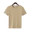 Camiseta de Manga Corta, Cuello Redondo, Algodón Puro Pesado de Color Sólido Holgada Cultural para Hombre, Camiseta con Mangas Cortas, en Stock para Hombre