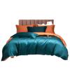 Cetim Sedoso 100s Algodão de Fibra Longa Conjunto Duplo de Peças Conjunto de Quatro Peças Cor Sólida Algodão Roupa de Cama Pura de Algodão Lençol de Cama Cobertura de Cama Conjunto de Sacos de Cama