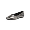 Primer Encuentro: Exquisitos y Cómodos Zapatos Planos Nuevos de Mujer Estilo Francés, Zapatos Pequeños de Cuero con Suela Blanda