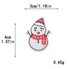 Patches de tecido bordados à máquina com designs de Papai Noel, boneco de neve, renas, árvore de Natal e floco de neve para patches artesanais DIY