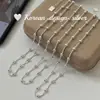 Estilo Ins Coreano Design de Nicho Versátil Joia de Prata Prata Esterlina S925 Colar Simples de Emenda de Contas Versátil para Mulheres