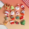 Adornos Pequeños de Navidad para Hacer Tú Mismo, Bufandas para Ropa, Accesorios de Dibujos Animados, Muñecos de Peluche Rellenos de Algodón, Broches de Peluche, Colgantes para Llaveros y Decoraciones