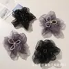 Temperamento retro flor de cristal centro taladro caliente flor de malla diadema para el pelo DIY accesorio de flor para zapatos broche flor para ropa