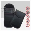 Nova cor de fibra de carbono RFID capa de chave de blindagem para controle remoto de carro tamanho pequeno blindagem de dupla camada sinal anti-roubo anti-perda