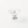 Alça de Flor de Acrílico para Móveis Guarda-Roupa Mesa de Cabeceira Gaveta Artesanato Alça Transparente de Furo Único de Acrílico Atacado