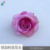 Cabeza de flor búlgara, rosa retro americana, fondo para decoración al aire libre, flores artificiales, conjunto de centro comercial, flor falsa