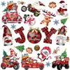 Imán de Refrigerador de Muñeco de Nieve Navideño Más Popular de Amazon Decoración de Pegatina Magnética para Refrigerador de Invierno con Papá Noel y Copo de Nieve
