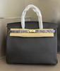 Ml2026 Nuevo Modelo Piel de Vaca de Primera Capa 40cm Bolso Platino Bolso de Mano Grande Bolso de Mujer Cuero Genuino Fabricante de Guangzhou Venta al por Mayor