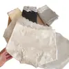 2025 Nuevos Calzoncillos Bóxer para Mujer Algodón Puro Cintura Media Entrepierna Antibacteriana Extendida Estilo Ballet Control de Abdomen Calzoncillos Cubre Cadera para Mujer