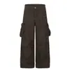 Pantalones de trabajo deconstruidos retro americanos para hombres y mujeres, nueva colección otoño 2026, pantalones plisados holgados casuales elegantes modernos