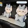 Almofada de assento de carro personalizada pelo fabricante para o verão, design fofo de gato, tapete antiderrapante para assento de carro, capa de assento de carro de desenho animado criativa