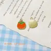 Aleación de Hierro Esmaltado Aceite Goteando Naranja Fresa Cereza Piña Ordinaria Lichi Colgante Colgante DIY Material para Pulsera Collar