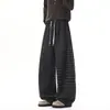 Novedad Otoño 2026 Pantalones Cuadros de Alta Calidad para Hombre, Casual Holgados de Talla Grande, Pantalones Largos Rectos de Cuadros Caídos