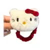 Lindo Pinza para el Cabello de Peluche Gato Kt Rojo Vino Dulce Corazón de Niña Pinza Bb Dibujo Animado Versátil Pinza para Flequillo Ins Pinza Popular