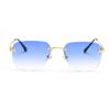D033 Transfronterizos Europeos y Americanos ins Celebridad de Internet Retro Color Metal Película Gafas de Sol Moda Femenina Personalidad Sin Montura Gafas de Sol Hombres