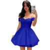 Vestido de Noite Transfronteiriço Ombro a Ombro 2026 Verão Novo Vestido de Cocktail de Renda Luxo Leve Nicho Vestido de Banquete de Alta Qualidade