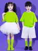 Disfraces de Actuación para Niños para el 1 de Junio, Fotos de Graduación de Primaria, Uniformes de Clase de Porristas, Disfraces de Baile de Jardín de Infancia de Colores Dulces