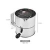 Colador de Harina de Acero Inoxidable de Manivela Boca Plana Colador de Polvo Cocina Horneado Colador de Azúcar Filtro de Harina Doméstico Colador de Malla en stock