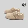 Zapatos populares estilo Birkenstock, forrados de felpa y engrosados para mujer, nueva colección de invierno 2026, cálidos y acogedores para estudiantes, zapatos versátiles para mujer