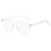 Moda nuevos gafas de sol de moda TikTok para mujer Viaje disco divertidas Protección UV Gafas a prueba de sol de celebridad de Internet hombres