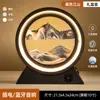 Adorno Creativo de Reloj de Arena con Pintura de Arena Movediza para Sala de Estar, Mueble de TV, Aparador de Vinos, Decoración del Hogar de Lujo Ligero, Regalo para Escritorio de Oficina