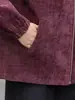 Jaqueta Curta Casual da Moda Outono 2026 para Mulheres de Meia-idade e Idosas, Top Estiloso para Mães Baixinhas, Casaco Elegante Feminino com Lapela