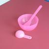 Punto No. 3 diámetro 8.8 alto 4cm rosa herramienta de ajuste de película de tres piezas tazón para ajuste de película de salón de belleza tazón para mascarilla