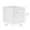 Caja de Almacenamiento de Tela No Tejida de 33 cm Organizador de Escritorio Caja para Revistas Estantería de Dormitorio Caja de Almacenamiento de Tela