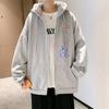 Cárdigan para Adolescentes Suéter de Primavera para Hombre Chaqueta de Moda Coreana Casual con Capucha Primavera y Otoño 2023 Nuevo Estilo para Niños
