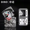 Serie Di Nuo de Seis Caras Impresa a Color Múltiples Patrones Exquisito Rueda de Amolado Retro Encendedor a Prueba de Viento de Queroseno Regalo Dropshipping