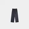 Estilo Nuevo Primavera y Verano para Mujer 100% Cáñamo Puro Color Sólido Delgados Pierna Recta Frescos Caída Casual Pantalones Fsy60372