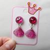 Arete de clip para niños Sin perforación niña pequeña diamante artificial lindo joyería para estudiante diy cola de sirena concha aretes