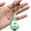 Llavero Colgante de Navidad Caja Sorpresa Regalo de Nochebuena Colgante Pequeño Reno de Navidad Muñeco Estéreo Colgante