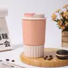 Taza de café aislada transfronteriza, botella de agua simple de acero inoxidable, mantiene las bebidas frías, diseño octagonal, elegante, portátil, adecuada para uso en coche, y disponible en stock