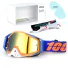 Set de Casco de Motocicleta Clásico en Stock, Gafas Todoterreno, Gafas de Exterior a Prueba de Viento, Gafas de Esquí UV, Gafas de Montar