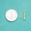 Accesorios de Plata de Ley S925 Colgante de Columna con Forma de Cerilla Colgante para Pulsera de Cristal con Cuentas Hecha a Mano DIY Colgante Individual