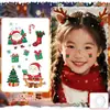 Adesivos de Tatuagem Glitter de Natal Transfronteiriços Pintura Facial Sonhadores de Natal Adesivos de Alta Qualidade Laváveis Não Tóxicos Alta Qualidade