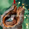 Navidad Nueva Transfronteriza Acrílico Plano Animal Mapache Decoraciones Navideñas Árbol de Navidad Búho Decoración Creativa
