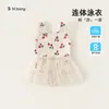 Bangxuan Ropa Infantil Nuevo Estilo Póster Traje de Baño de Malla para Fiesta para Bebés Niñas, Traje de Baño de Tirantes, Ropa de Playa, Traje de Baño para Bebé