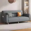 Sofá-Cama Dobrável Novo Modelo para Aluguel de Apartamentos, Sofá-Cama Multifuncional para Sala de Apartamento Pequeno, Sofá de Madeira de Dupla Utilização