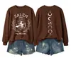 Salem 1692 se perdieron el estilo europeo, sudadera de otoño e invierno para mujer, moderna y versátil de Amazon