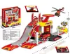 Venta caliente transfronteriza niños eyección aleación Ingeniería de Fuego ciudad militar estacionamiento niño juguete modelo de coche