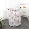 Cesta para Ropa Sucia de Tela de Algodón y Lino, Barril de Almacenamiento de Juguetes, Cesta Plegable Impermeable para Ropa, Caja de Almacenamiento para Ropa Sucia